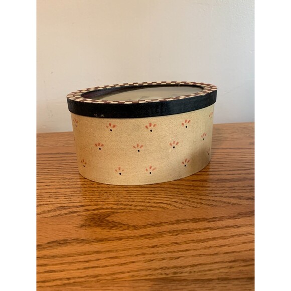 VTG 90s Primitive Snowman Couple Blown Glass Hand Painted Ornament w Box Xmas - Picture 9 of 16